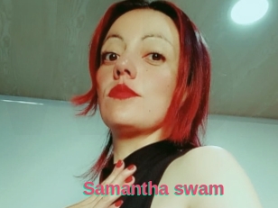 Samantha_swam